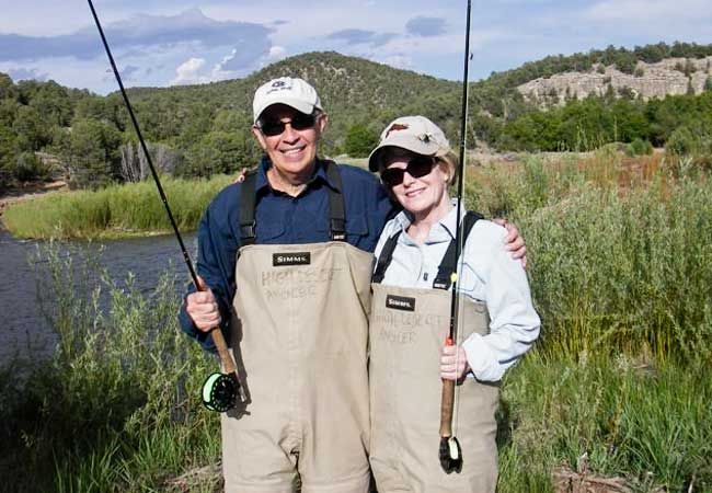 Happy clients on a guide trip in Northern New Mexico