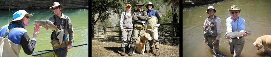 Fly Fishing Guide Jarrett Sasser with some clients